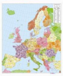 Freytag & Berndt Európa postai irányítószámos térképe falitérkép 1: 3 700 000, 95 x 112 cm Freytag térkép PLKEU P