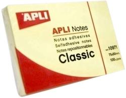 Apli Notite adezive Apli, 50 x 75 mm, 100 file, galben (AL010971) - forit