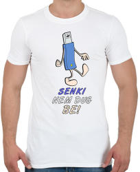 printfashion senki nem - Férfi póló - Fehér (3393702)