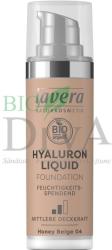 Lavera Fond de ten bio cu acid hialuronic Hyaluron Liquid Lavera 30-ml 04-honey-beige