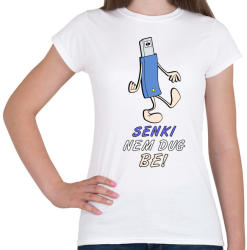 printfashion senki nem - Női póló - Fehér (3393840)