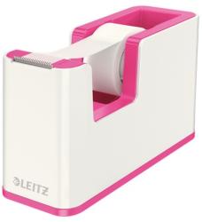 LEITZ Dispenser banda adeziva LEITZ WOW, PS, banda inclusa, culori duale, alb-roz (L-53641023)