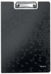 LEITZ Clipboard LEITZ WOW, dublu, polyfoam, A4, 100 coli, negru (L-41990095)