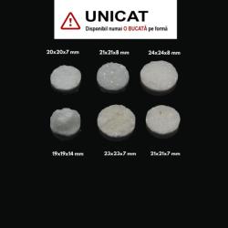  Cabochon din Cuart Alb Druzy de Forma Disc - 19-23 x19-23 x 7-14 mm
