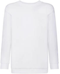 Fruit of the Loom Gyerek Pulóver Hosszú ujjú Fruit of the Loom Classic Set-In Sweat Kids - 104 (3-4), Fehér