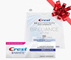 Crest 3D White Whitestrips Brilliance Pack - Kit complet (2 produse)