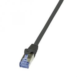 LogiLink Cablu de retea cat 6A cu cablu cat 7 LSOH 50m Negru, Logilink RJ45 CQ4143S (CQ4143S)