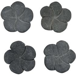  Jais Mat Margele Pietre Semipretioase Floare cu Gaura - 23x23x6 mm - 1 Buc