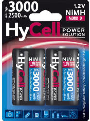 HyCell Acumulatori D R20 3000mAh blister 2 bucati HYCELL (5035312) Baterie reincarcabila