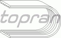 Topran Germania Curea transmisie Audi 80 Jumper Fiat Ducato Punto Ford Fiesta Opel Corsa Vw Polo Topran 6PK1180 Kft Auto (100336755)