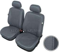Kegel Polonia Huse scaune auto Practical XL-Size Super AirBag - Fata set huse auto imitatie piele culoare Gri marca Kegel Kft Auto (5-1259-244-3020)