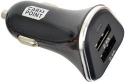 Carpoint Incarcator auto Carpoint pentru USB de la priza auto , 2xUSB, 12V/ 24V, iesire 5V 4.8A Kft Auto (517010)