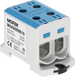 Morek OTL95-2 blue 2xAl/Cu 6-95mm2 1000V Clema distribuitor (MAA2095B10)