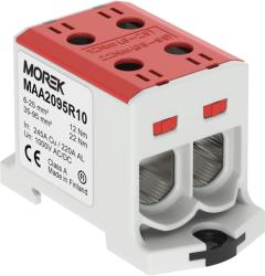 Morek OTL95-2 red 2xAl/Cu 6-95mm2 1000V Clema distribuitor (MAA2095R10)