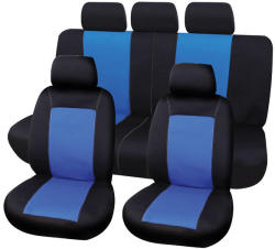 Carpoint Olanda Set huse scaune auto Lisboa Carpoint 9 buc albastru-negru Kft Auto (310347)