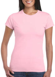 Gildan Női póló Csapott ujjú Gildan Softstyle Ladies' T-Shirt - 2XL, Világos rózsaszín (pink)