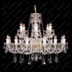 Glass LPS Lustra 18 brate cristal Bohemia L11 009/18/1-A; lip (L11 009/18/1-A, lip.)