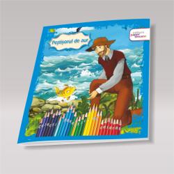 Editura Paper Dreams Carte de colorat si povesti- Pestisorul de Aur Carte de colorat