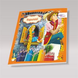 Editura Paper Dreams Carte de colorat si povesti - Rapunzel