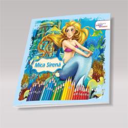 Editura Paper Dreams Carte de colorat si povesti - Mica Sirena Carte de colorat