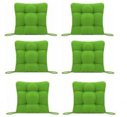 Palmonix Set Perne decorative pentru scaun de bucatarie sau terasa, dimensiuni 40x40cm, culoare Verde, 6 bucati/set (per-verdex6)