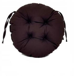 Palmonix Perna decorativa rotunda, pentru scaun de bucatarie sau terasa, diametrul 35cm, culoare negru (per-rot-negru)