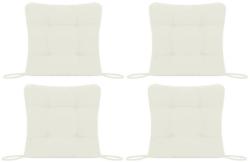 Palmonix Set Perne decorative pentru scaun de bucatarie sau terasa, dimensiuni 40x40cm, culoare Alb, 4 buc/set (per-albx4)