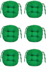 Palmonix Set Perne decorative rotunde, pentru scaun de bucatarie sau terasa, diametrul 35cm, culoare verde inchis, 6 buc/set (per-rot-verde-inchisx6)