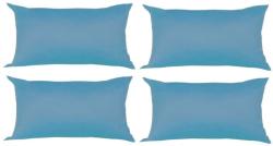 Palmonix Set 4 Perne decorative dreptunghiulare, 50x30 cm, pline cu Puf Mania Relax, culoare albastru (per-dec-50x30-albastrux4)