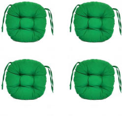 Palmonix Set Perne decorative rotunde, pentru scaun de bucatarie sau terasa, diametrul 35cm, culoare verde inchis, 4 buc/set (per-rot-verde-inchisx4)
