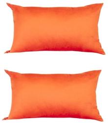 Palmonix Set 2 Perne decorative dreptunghiulare, 50x30 cm, pline cu Puf Mania Relax, culoare orange (per-dec-50x30-orangex2)