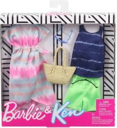Mattel Barbie Fashion Pachet Haine Barbie si Ken Skirt GHX71