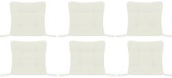 Palmonix Set Perne decorative pentru scaun de bucatarie sau terasa, dimensiuni 40x40cm, culoare Alb, 6 buc/set (per-albx6)