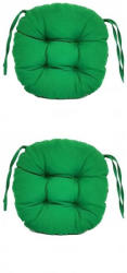 Palmonix Set Perne decorative rotunde, pentru scaun de bucatarie sau terasa, diametrul 35cm, culoare verde inchis, 2 buc/set (per-rot-verde-inchisx2)