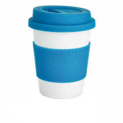 Everestus Cana de cafea 350 ml, ecologica, Everestus, EA, pla, silicon, albastru, saculet de calatorie inclus (EVE08-P432-885)