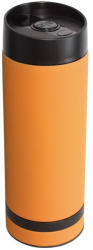 Everestus Cana de calatorie 380 ml cu perete dublu, portocaliu, Everestus, CC08FD, otel inoxidabil, plastic, saculet de calatorie inclus (EVE02-56-0304157)