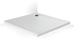 Roltechnik Flat Stone Effect négyszögletű zuhanytálca (beépíthető, fehér, 100x100 cm, 8000315) (8000315)