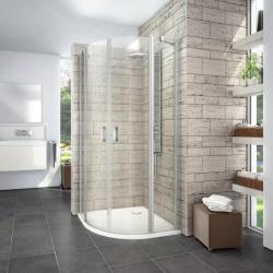 Roltechnik Limaya Line LYR4/800 negyedköríves zuhanykabin kétszárnyas ajtóval (brillant, transparent, 1135008265) (1135008265)