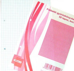 Office 21 Gyűrűskönyv Betét A/5 Kockás 50 lap (84220000)