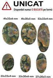  Pandantiv din Jasp African Oval cu Gaura - 38-46 x 25-28 x 4-6 mm