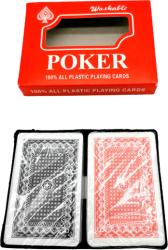 Yiwu Hetong Art&Craft Factory Карти за игра 100% пластик 2 тестета в комплект poker