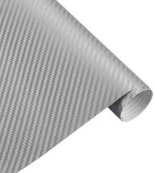 Palmonix Rola Folie Carbon 3D Argintiu, 30x1.27m (Carbon-TCT-1600)