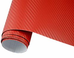 Palmonix Rola Folie Carbon 3D Rosu, 10x1, 27m (Carbon-TCT-1457-10M)