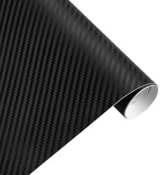 Palmonix Rola Folie Carbon 3D Negru, 10x1.5m, Tehnologie de Eliminare a Bulelor de Aer (Carbon-TCT-1608)