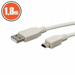 PRC USB 2.0 A - mini USB 2.0 B 1.8m kábel (20133) - bestbyte
