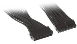 SilverStone Cablu prelungitor Silverstone 24 pini ATX, 30cm, Black, PP07-MBB
