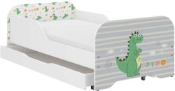  MIKI gyerekágy 160x80cm matraccal és ágyneműtartóval - dino