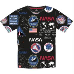 Alpha Industries NASA AOP T-shirt - black