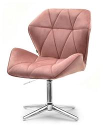 Vox bútor VELO 2 forgófotel, púder velúr-króm