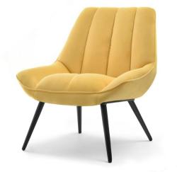 Vox bútor ZOTI steppelt fotel, sárga bársony